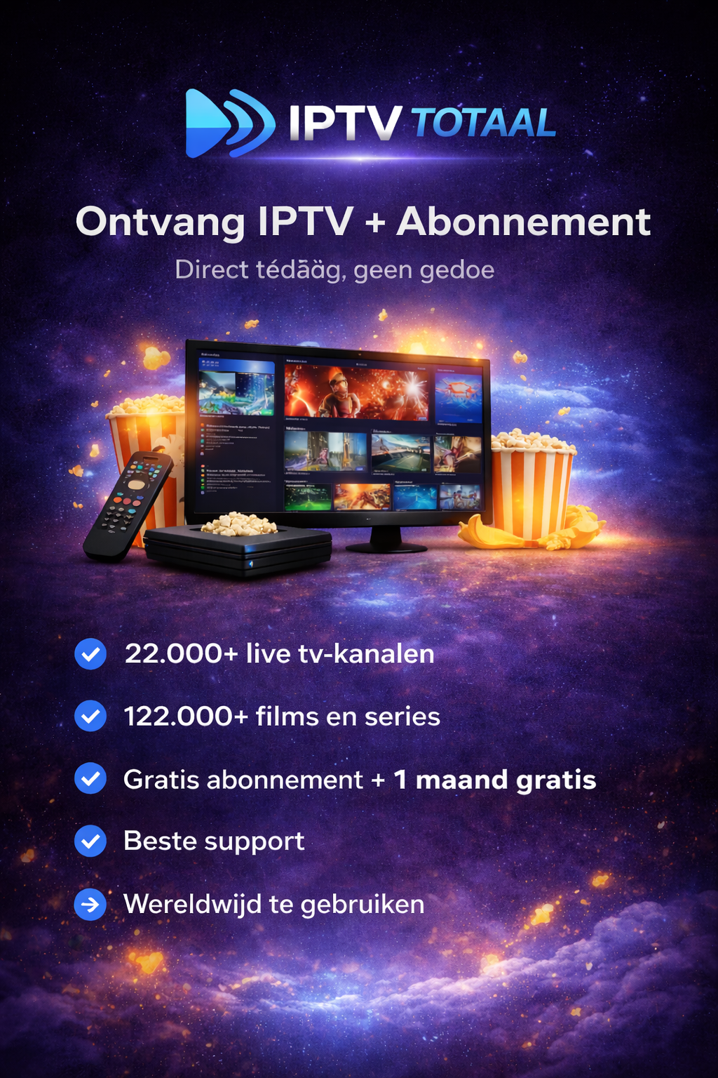 IPTV Totaal Nederland abonnement